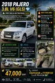 2018 Mitsubishi Pajero 3.5L - Used, 117,000 km, Petrol, Automatic